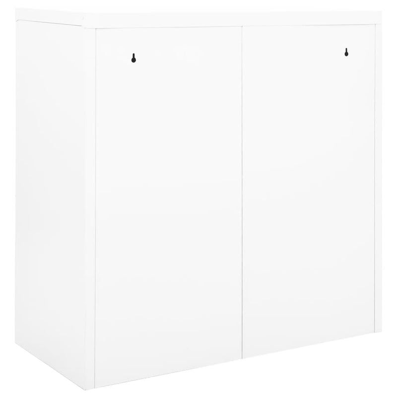 vidaXL fehér acél tolóajtós szekrény 90 x 40 x 90 cm