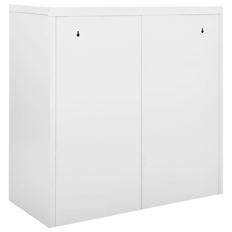 vidaXL szürke acél tolóajtós szekrény 90 x 40 x 90 cm