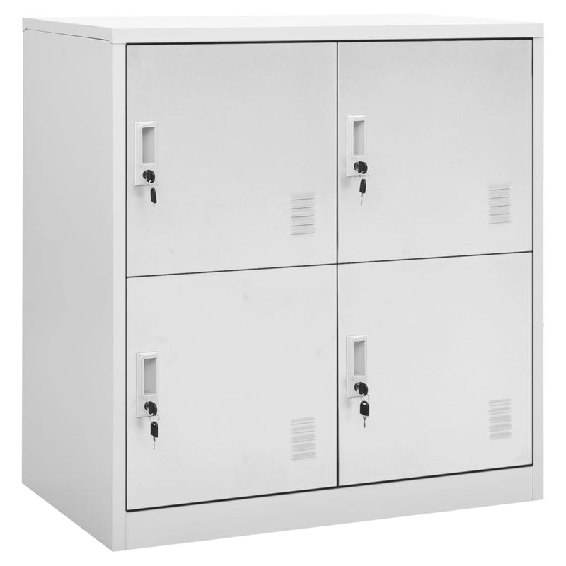 vidaXL világosszürke acél zárható szekrény 90 x 45 x 92,5 cm