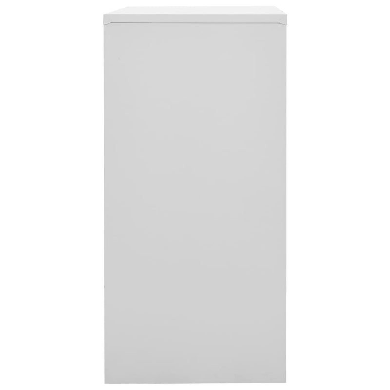 vidaXL világosszürke-zöld acél zárható szekrény 90 x 45 x 92,5 cm