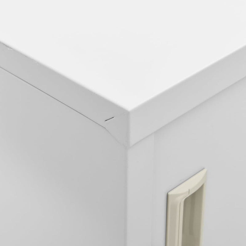 vidaXL világosszürke acél zárható szekrény 90 x 45 x 92,5 cm