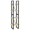 vidaXL négyszintes tömör fenyőfa könyvszekrény 40 x 30 x 140 cm