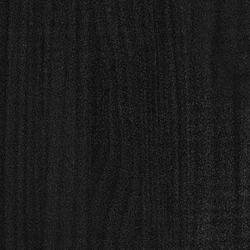vidaXL 2-szintes fekete tömör fenyőfa könyvszekrény 100 x 30 x 70 cm