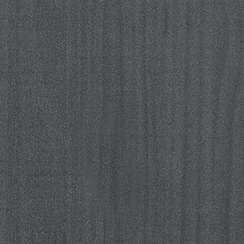 vidaXL négyszintes szürke tömör fenyőfa könyvszekrény 100x30x140 cm