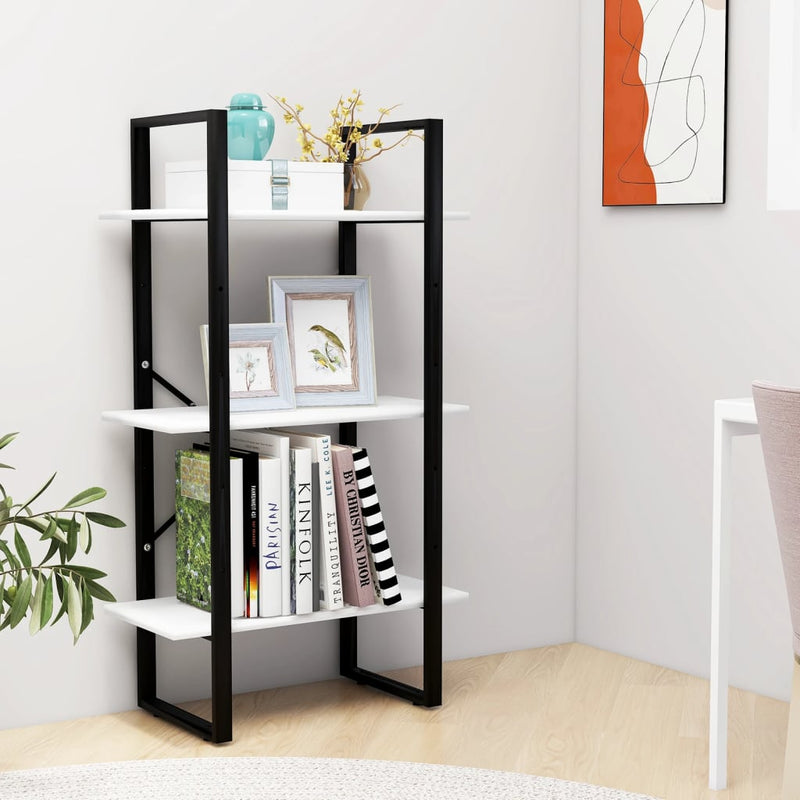 vidaXL fehér forgácslap tárolópolc 60 x 30 x 105 cm