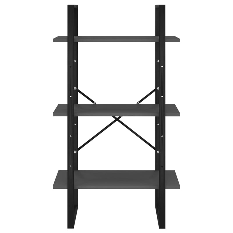 vidaXL szürke forgácslap tárolópolc 60 x 30 x 105 cm