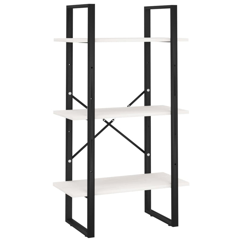 vidaXL fehér tömör fenyőfa tárolópolc 60 x 30 x 105 cm