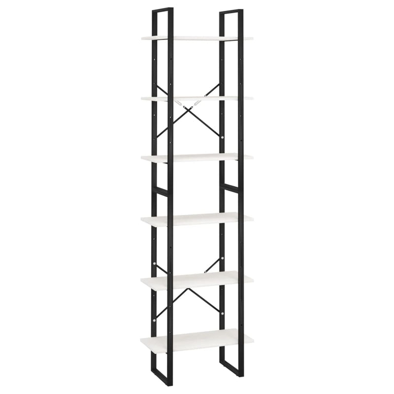 vidaXL fehér tömör fenyőfa tárolópolc 60 x 30 x 210 cm