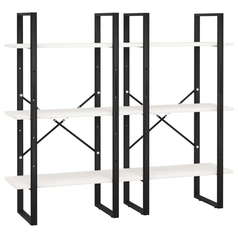 vidaXL fehér tömör fenyőfa tárolópolc 60 x 30 x 210 cm