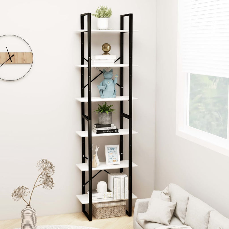 vidaXL fehér tömör fenyőfa tárolópolc 60 x 30 x 210 cm