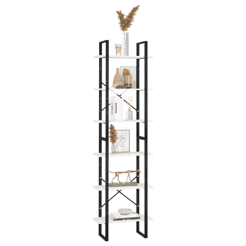 vidaXL fehér tömör fenyőfa tárolópolc 60 x 30 x 210 cm