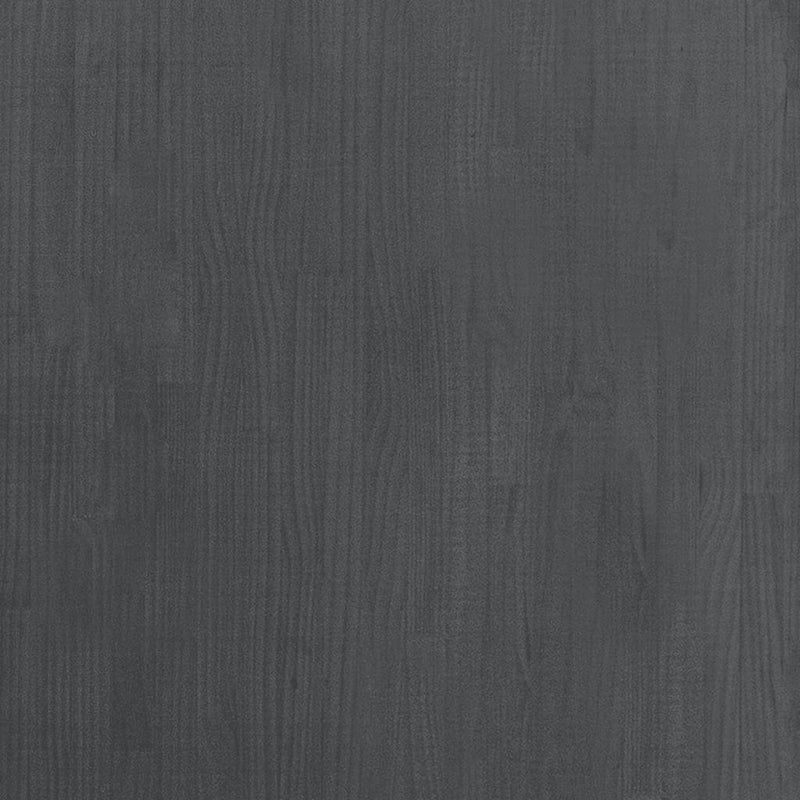 vidaXL háromszintes szürke tömör fenyőfa könyvszekrény 80x30x105 cm