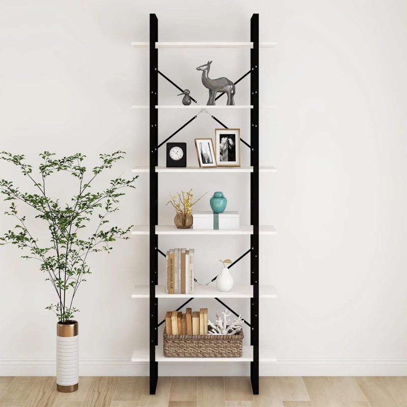 vidaXL fehér tömör fenyőfa magasszekrény 80 x 30 x 210 cm
