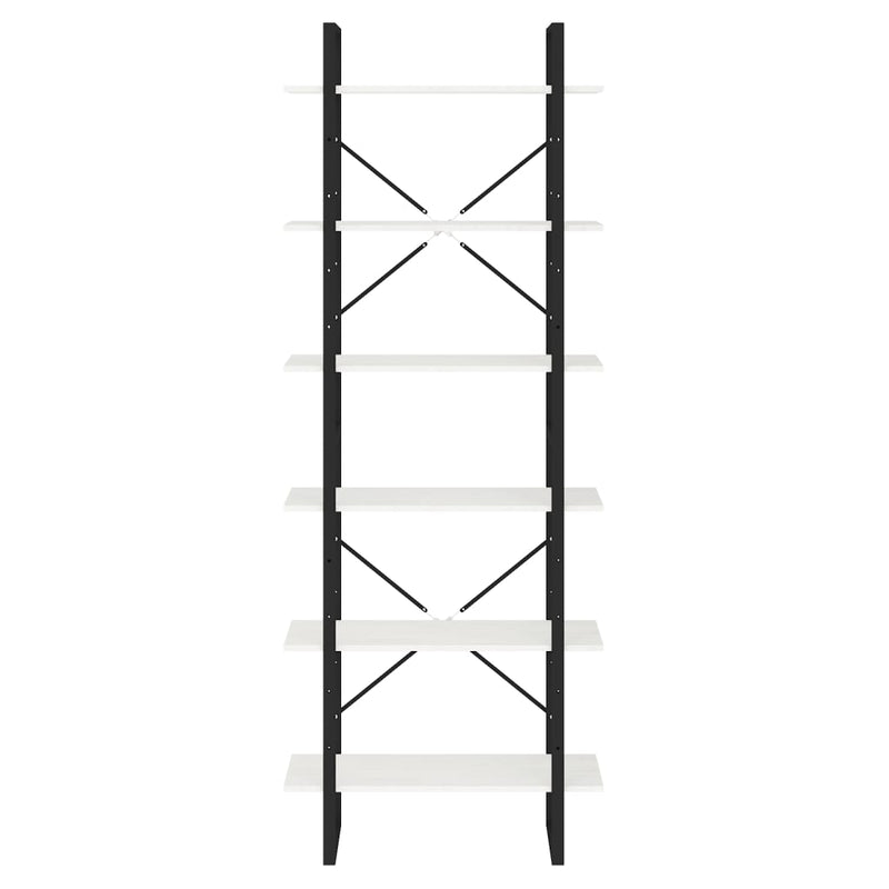 vidaXL fehér tömör fenyőfa magasszekrény 80 x 30 x 210 cm