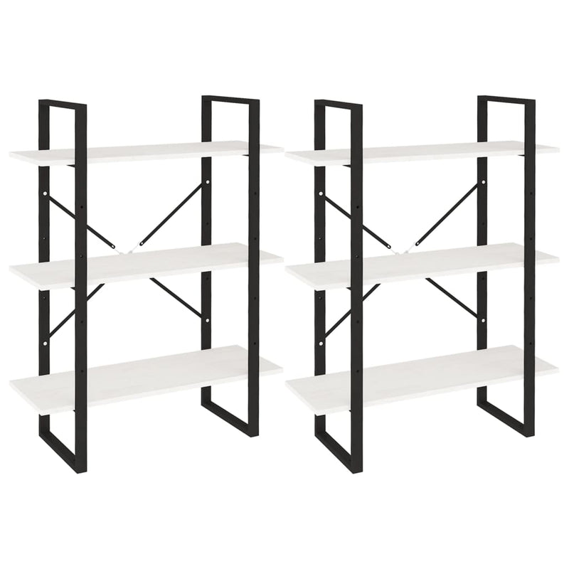 vidaXL fehér tömör fenyőfa magasszekrény 80 x 30 x 210 cm