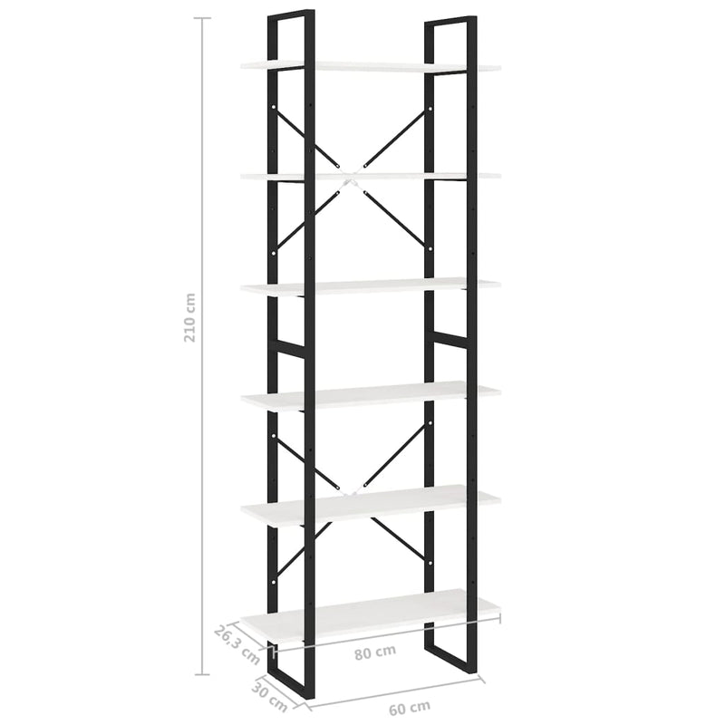 vidaXL fehér tömör fenyőfa magasszekrény 80 x 30 x 210 cm