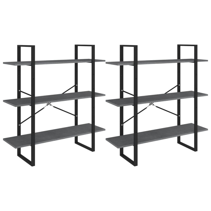vidaXL szürke tömör fenyőfa magasszekrény 100 x 30 x 210 cm