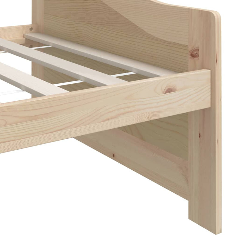 vidaXL 3 személyes tömör fenyőfa kanapéágy 90 x 200 cm