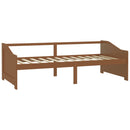 vidaXL mézbarna 3 személyes tömör fenyőfa kanapéágy 90 x 200 cm