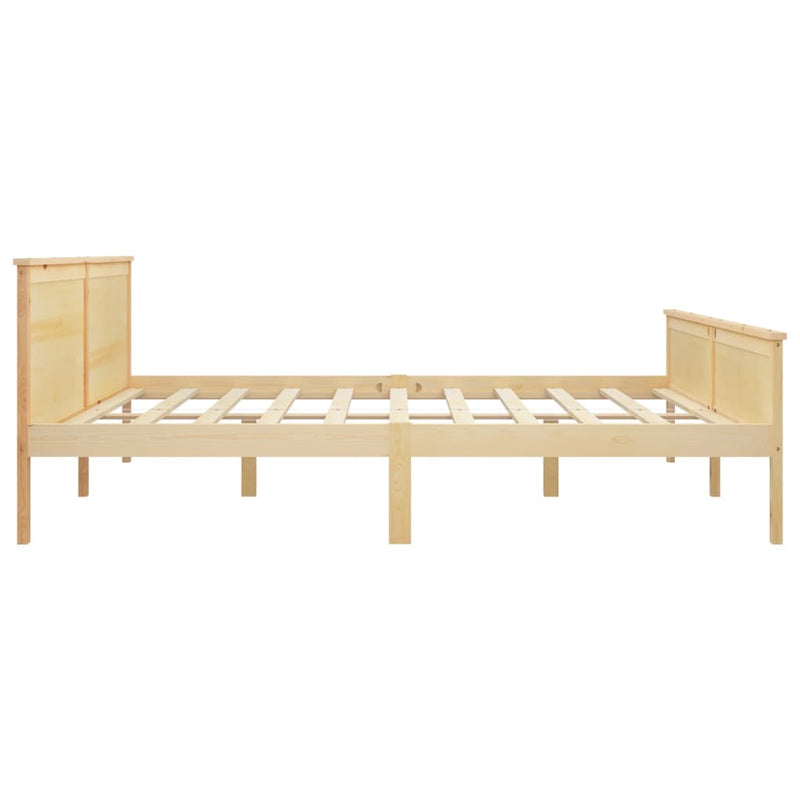 vidaXL tömör fenyőfa ágykeret 200 x 200 cm