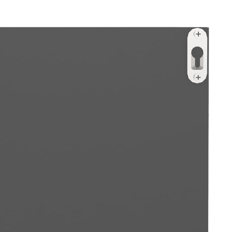 vidaXL 4 db szürke szerelt fa fali polc 40 x 11,5 x 18 cm