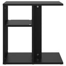 vidaXL fekete szerelt fa kisasztal 50 x 30 x 50 cm