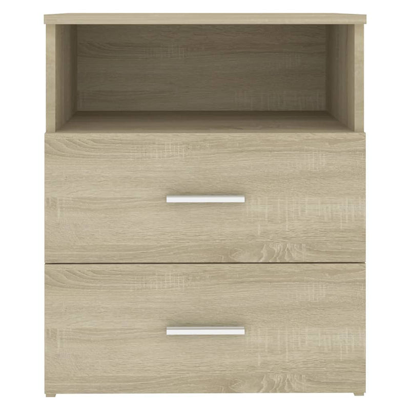 vidaXL 2 db sonoma tölgy színű éjjeliszekrény 50 x 32 x 60 cm