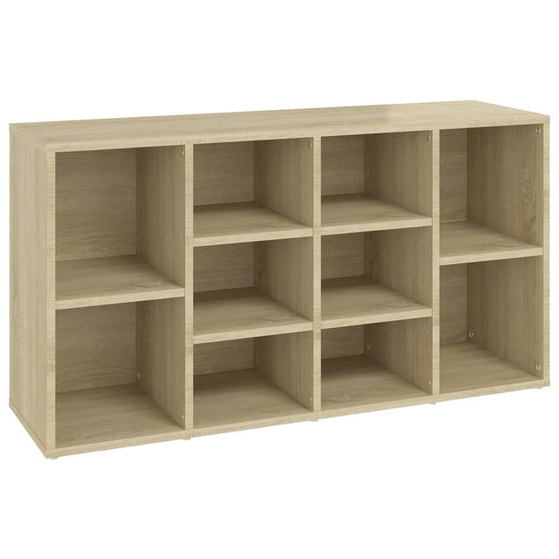 vidaXL sonoma tölgy színű szerelt fa cipőtároló pad 103 x 30 x 54,5 cm