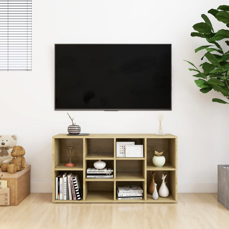 vidaXL sonoma tölgy színű szerelt fa cipőtároló pad 103 x 30 x 54,5 cm