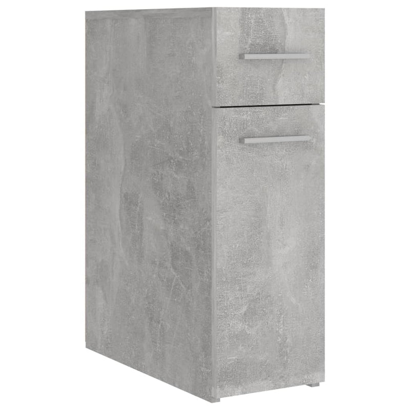 vidaXL betonszürke szerelt fa patikaszekrény 20 x 45,5 x 60 cm