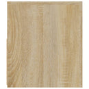 vidaXL 2 db füstös tölgy színű éjjeliszekrény LED-del 60 x 35 x 40 cm