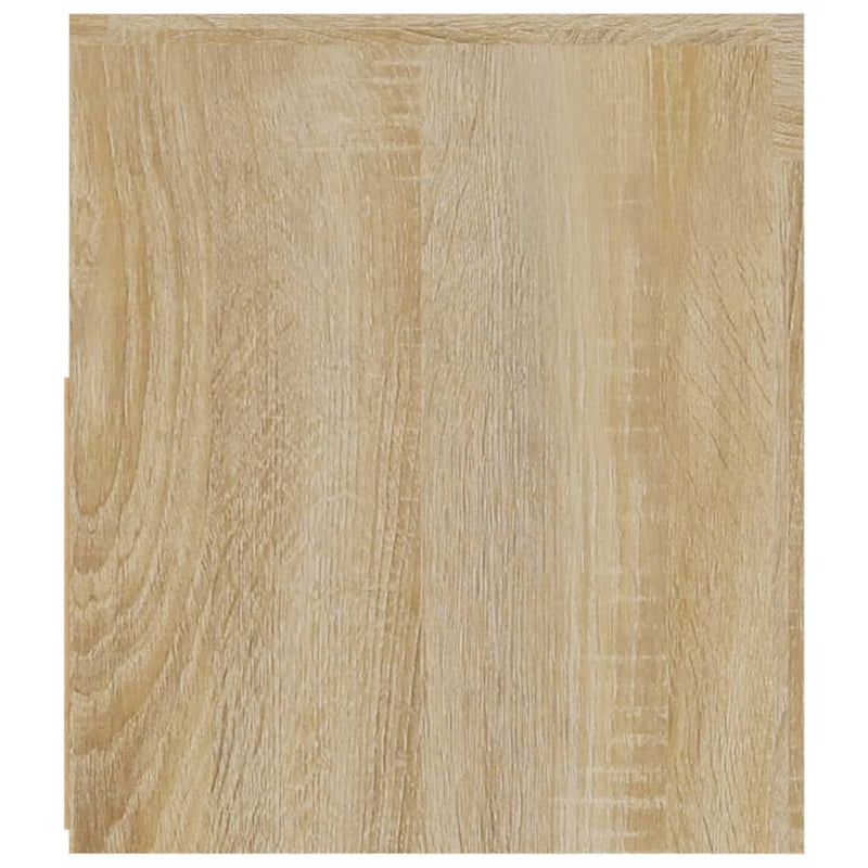 vidaXL 2 db füstös tölgy színű éjjeliszekrény LED-del 60 x 35 x 40 cm