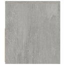 vidaXL 2 db betonszürke éjjeliszekrény LED-del 60 x 35 x 40 cm