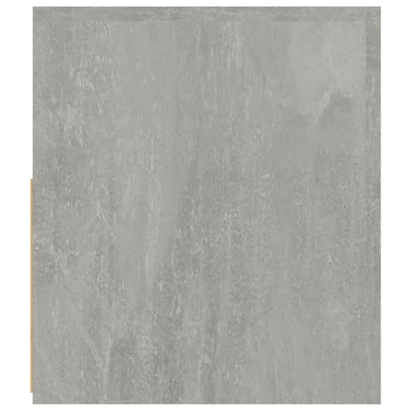 vidaXL 2 db betonszürke éjjeliszekrény LED-del 60 x 35 x 40 cm