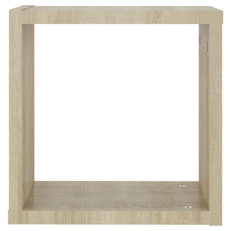 vidaXL 2 db sonoma tölgy színű fali kockapolc 30 x 15 x 30 cm