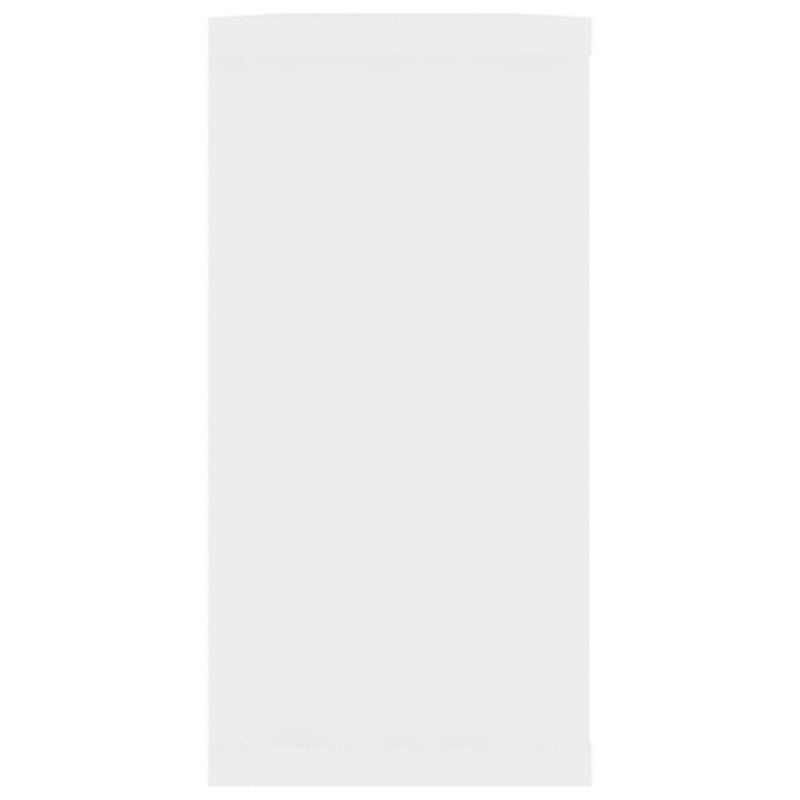 vidaXL 2 db fehér szerelt fa fali polc 100 x 15 x 30 cm