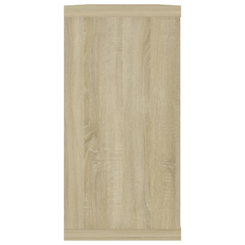 vidaXL 2 db sonoma tölgy színű szerelt fa fali polc 100 x 15 x 30 cm