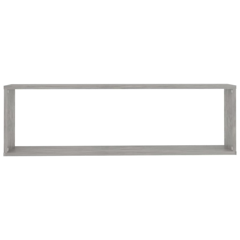 vidaXL 4 db betonszürke szerelt fa fali polc 100 x 15 x 30 cm