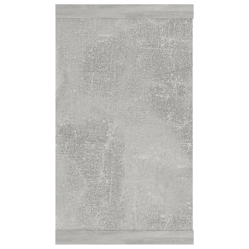 vidaXL 2 db betonszürke szerelt fa fali kockapolc 80 x 15 x 26,5 cm