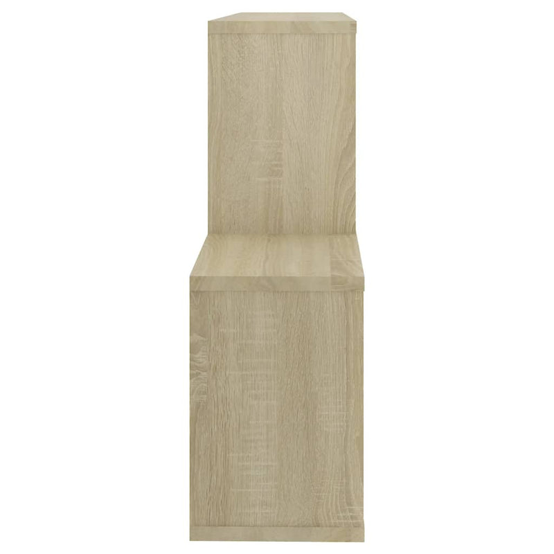 vidaXL sonoma tölgy szerelt fa fali polc 100 x 18 x 53 cm