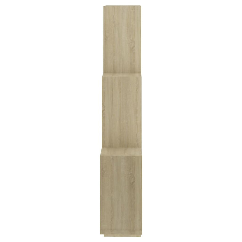vidaXL sonoma tölgy színű szerelt fa négyszögű fali polc 78x15x93 cm
