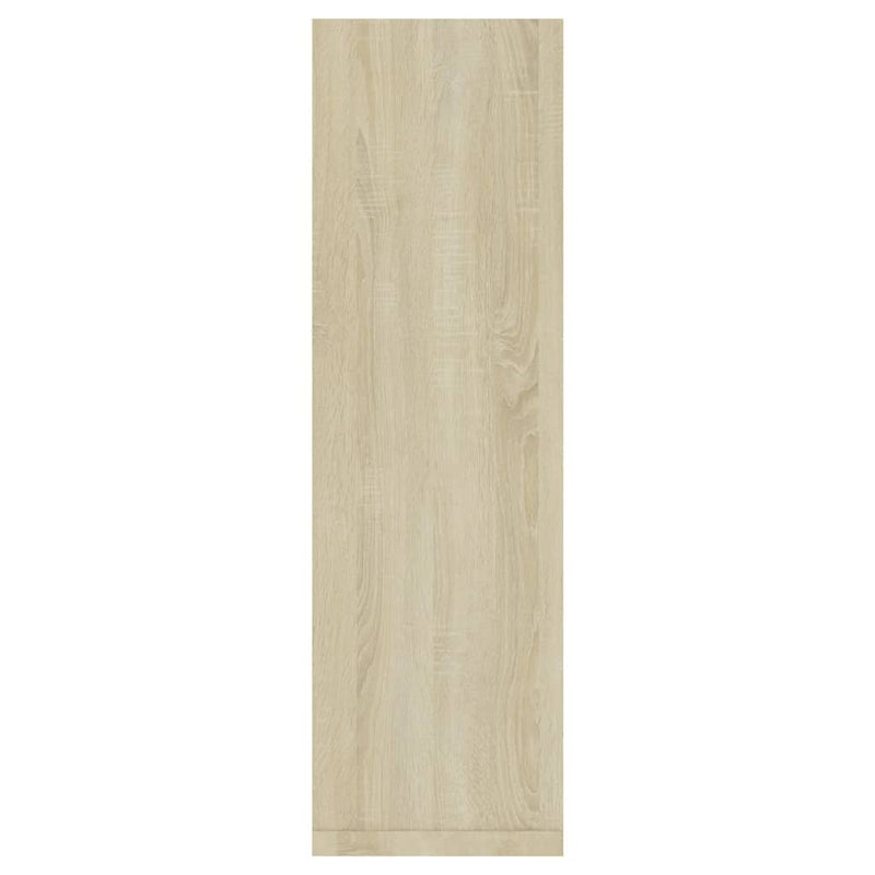 vidaXL 2 db sonoma tölgy színű szerelt fa fali polc 50 x 15 x 50 cm