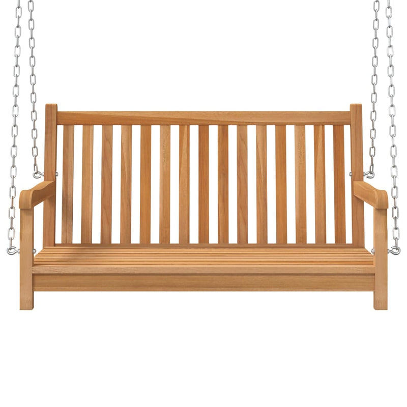 vidaXL tömör tíkfa hintapad 114 x 60 x 64 cm