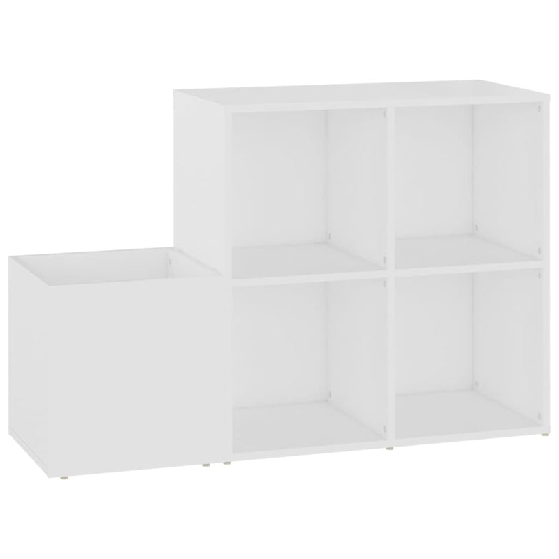 vidaXL fehér szerelt fa előszobai cipősszekrény 105 x 35,5 x 70 cm
