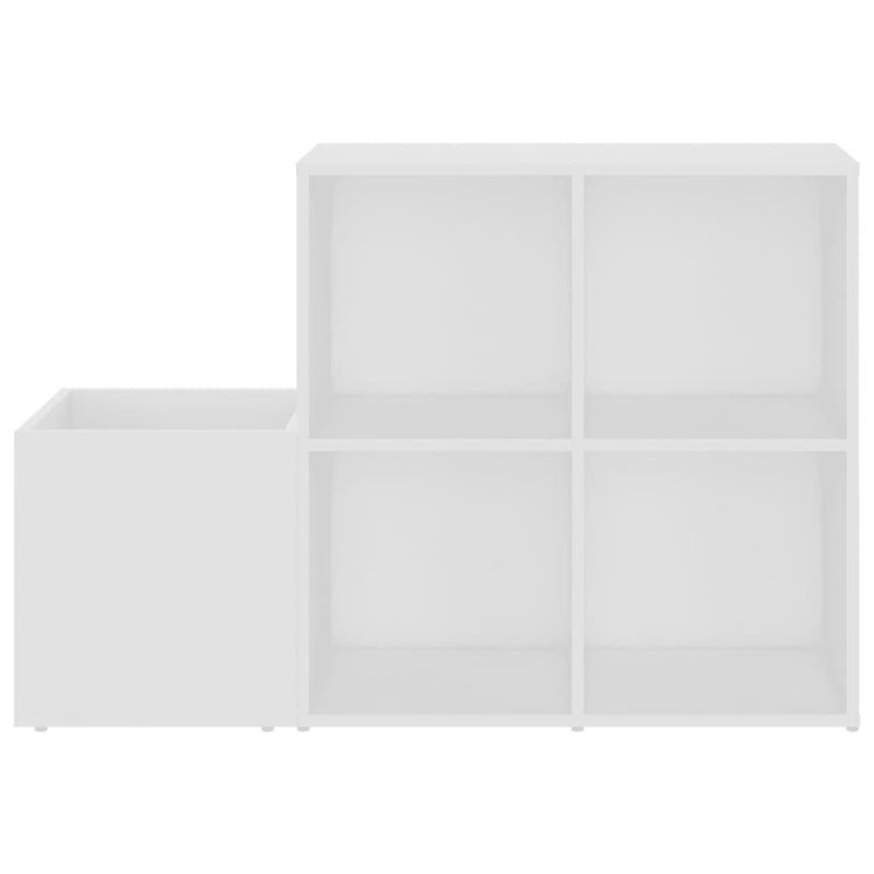 vidaXL fehér szerelt fa előszobai cipősszekrény 105 x 35,5 x 70 cm