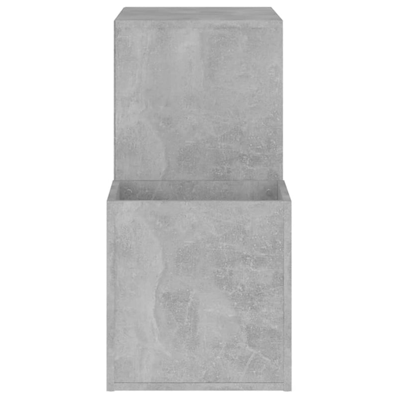 vidaXL betonszürke szerelt fa előszobai cipősszekrény 105x35,5x70 cm