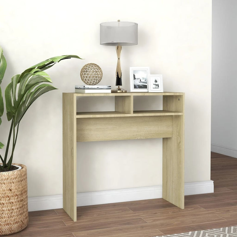 vidaXL sonoma tölgy színű szerelt fa tálalóasztal 78 x 30 x 80 cm
