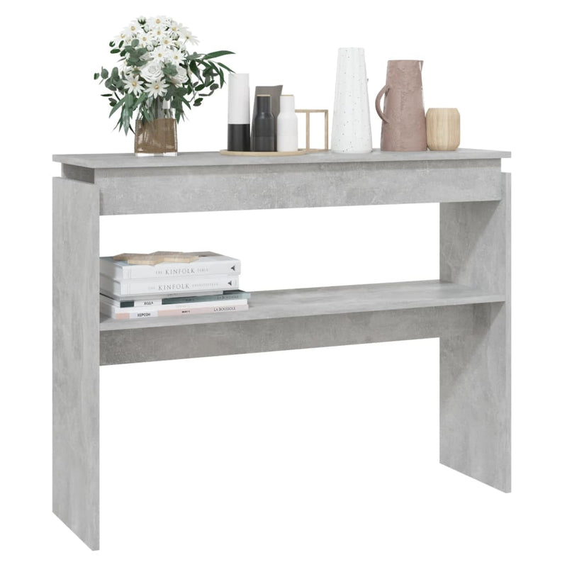 vidaXL betonszürke szerelt fa tálalóasztal 102 x 30 x 80 cm