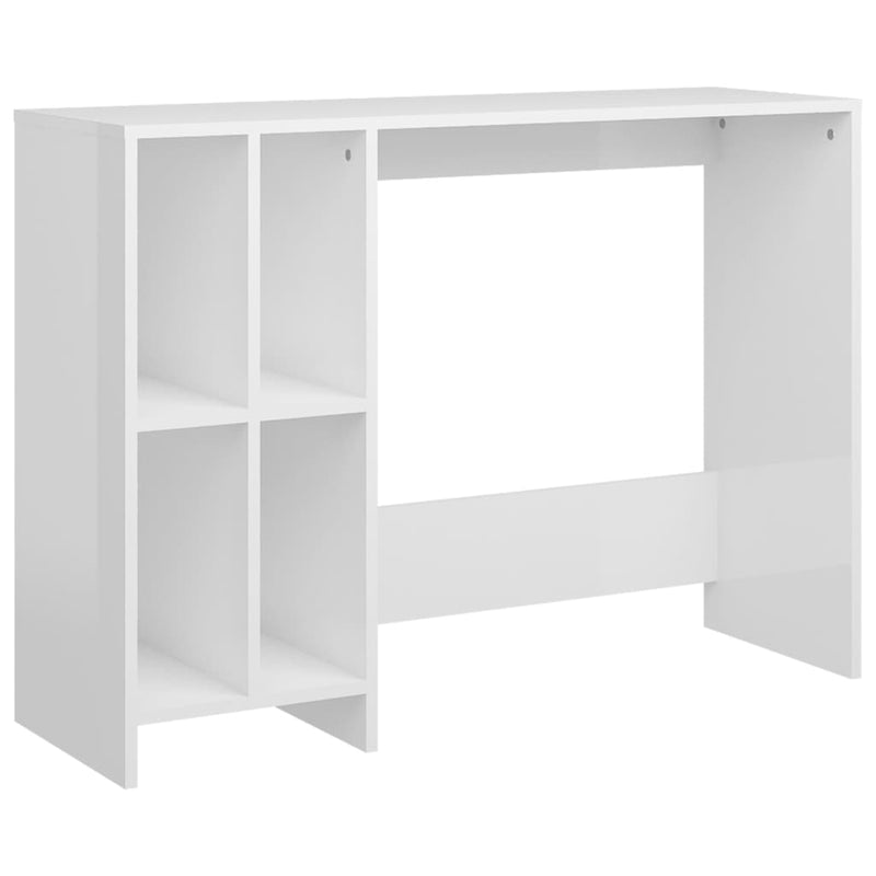 vidaXL magasfényű fehér szerelt fa laptopasztal 102,5 x 35 x 75 cm