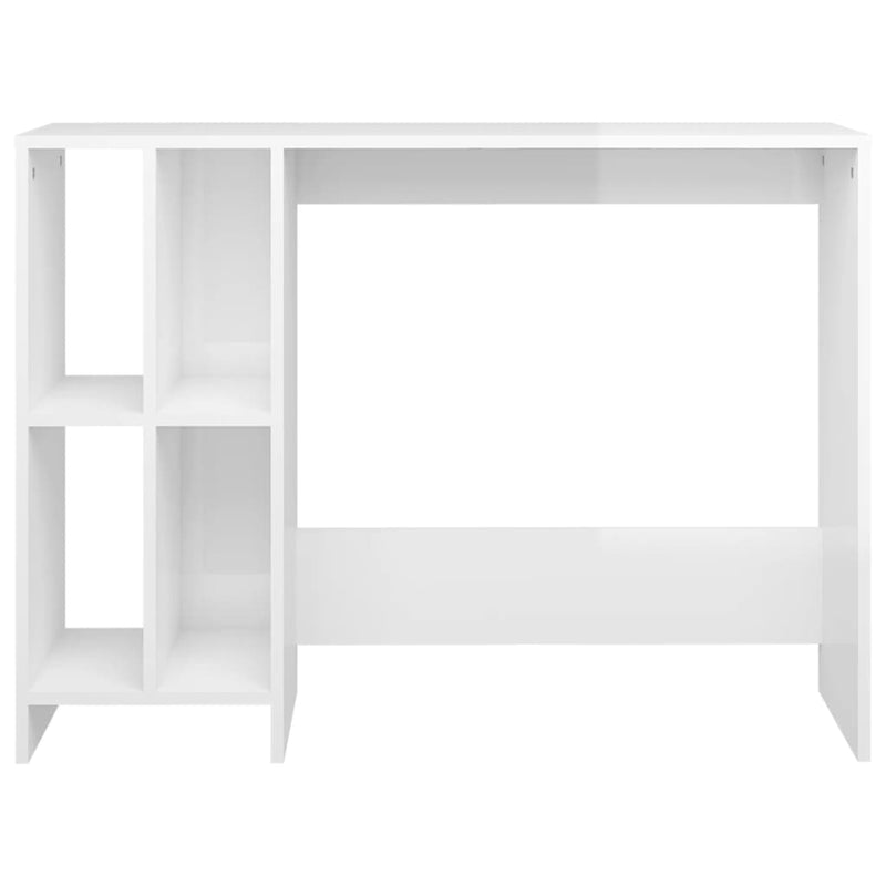 vidaXL magasfényű fehér szerelt fa laptopasztal 102,5 x 35 x 75 cm